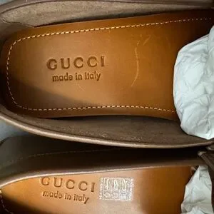 Gucci | Shoes | New Gucci Gg Interlocking Mens Loafer Brown  display picture 1